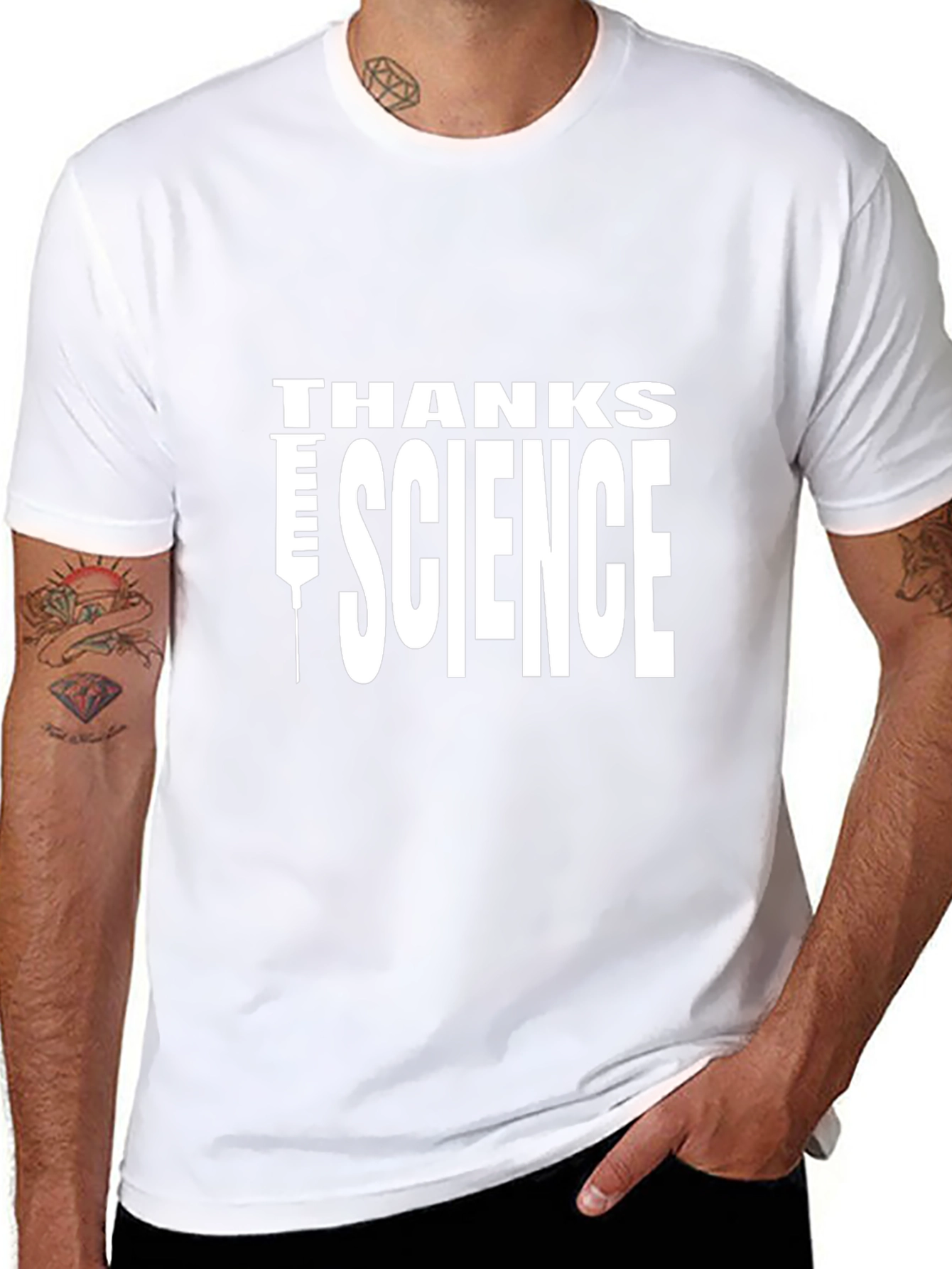 Thanks Science Graphic T-Shirt - Black