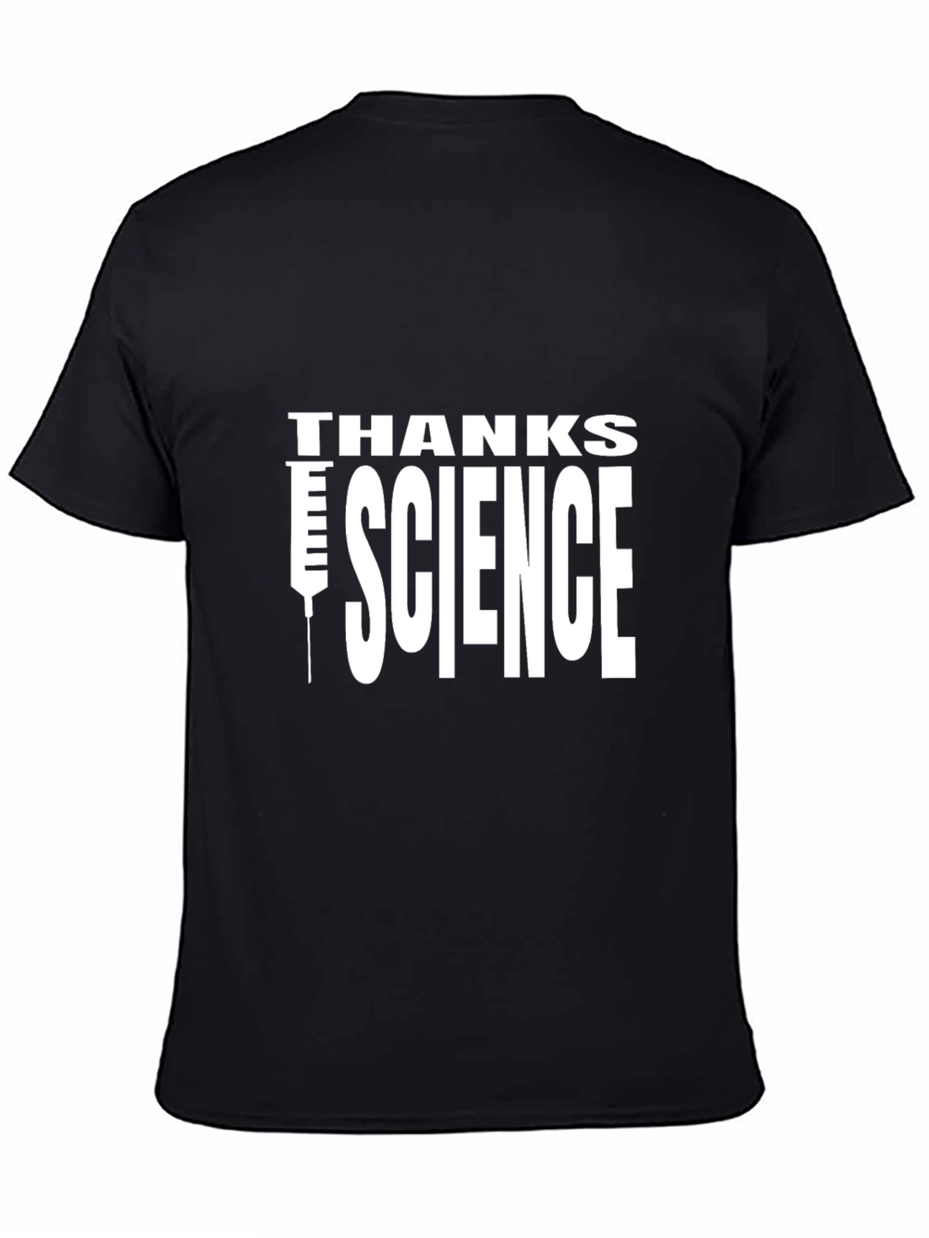 Thanks Science Graphic T-Shirt - Black