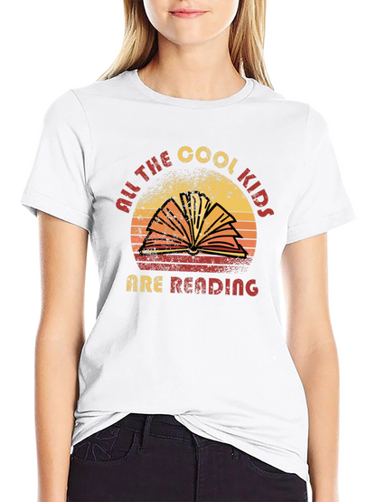Cool Kids Reading Graphic T-Shirt