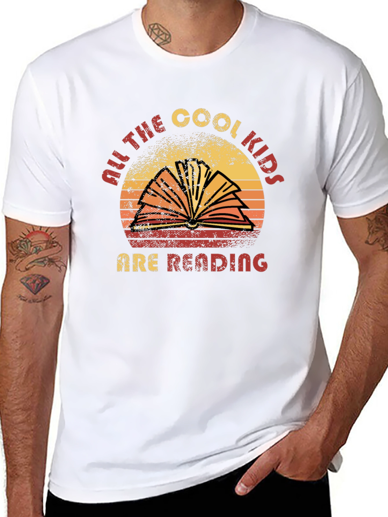 Cool Kids Reading Graphic T-Shirt