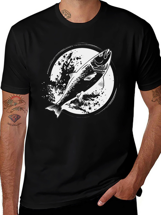 Fishing T-Shirt - Salmon Graphic Tee