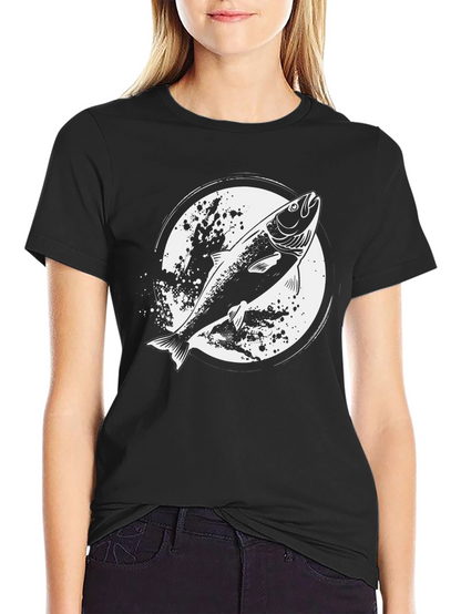 Fishing T-Shirt - Salmon Graphic Tee