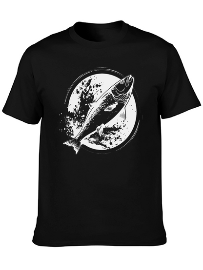 Fishing T-Shirt - Salmon Graphic Tee