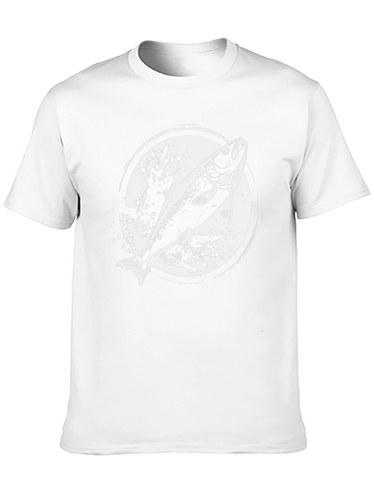 Fishing T-Shirt - Salmon Graphic Tee