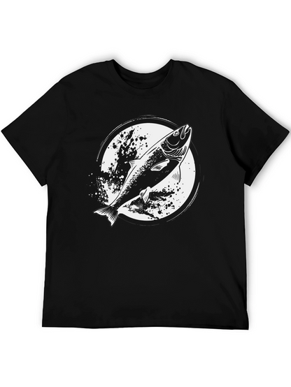 Fishing T-Shirt - Salmon Graphic Tee