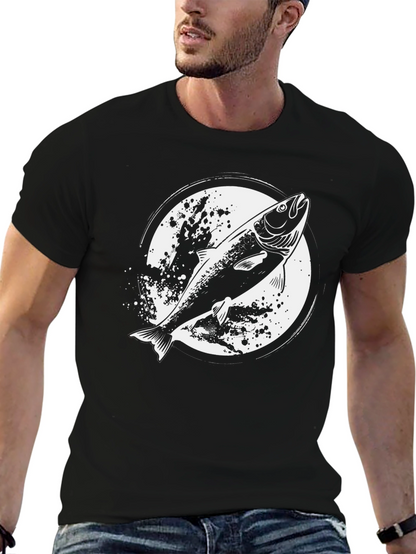 Fishing T-Shirt - Salmon Graphic Tee
