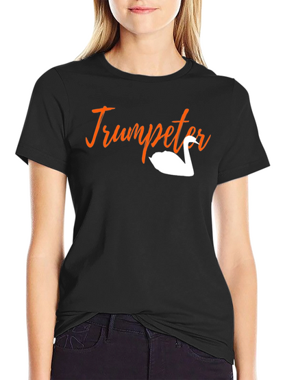 Trumpeter Swan Graphic Tee - Black Unisex T-Shirt
