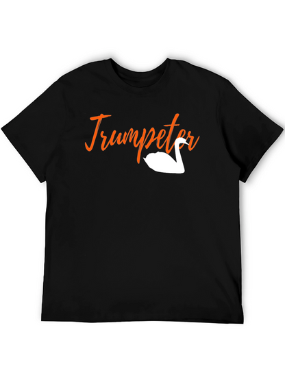 Trumpeter Swan Graphic Tee - Black Unisex T-Shirt