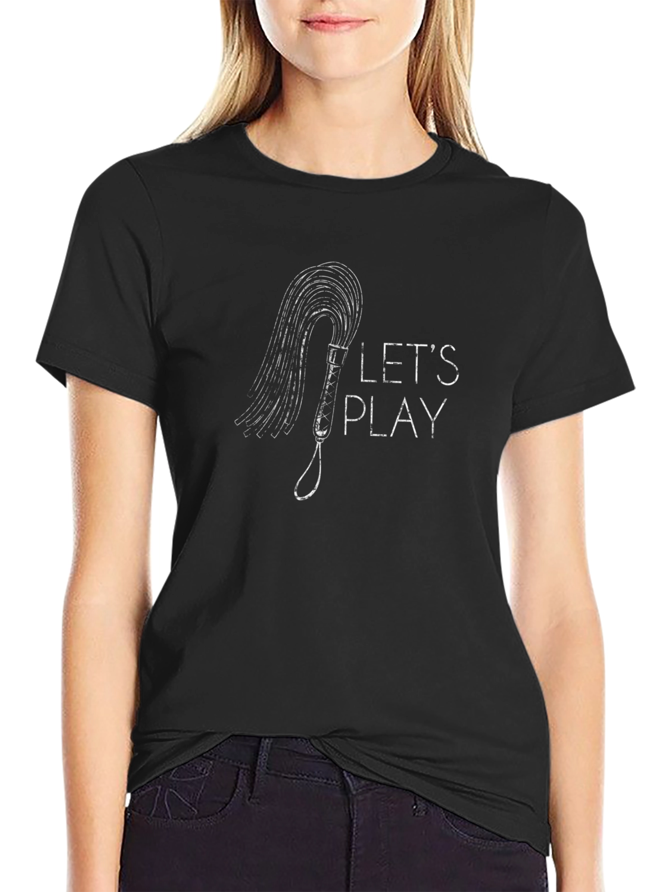Lets Play Whip Graphic T-Shirt