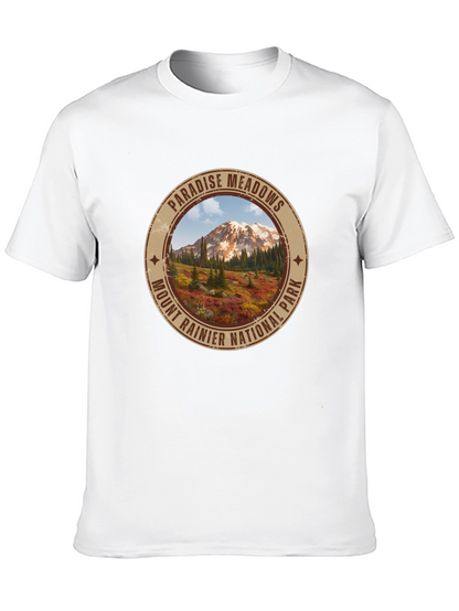 Paradise Meadows Mount Rainier T-Shirt