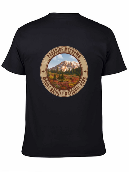 Paradise Meadows Mount Rainier T-Shirt