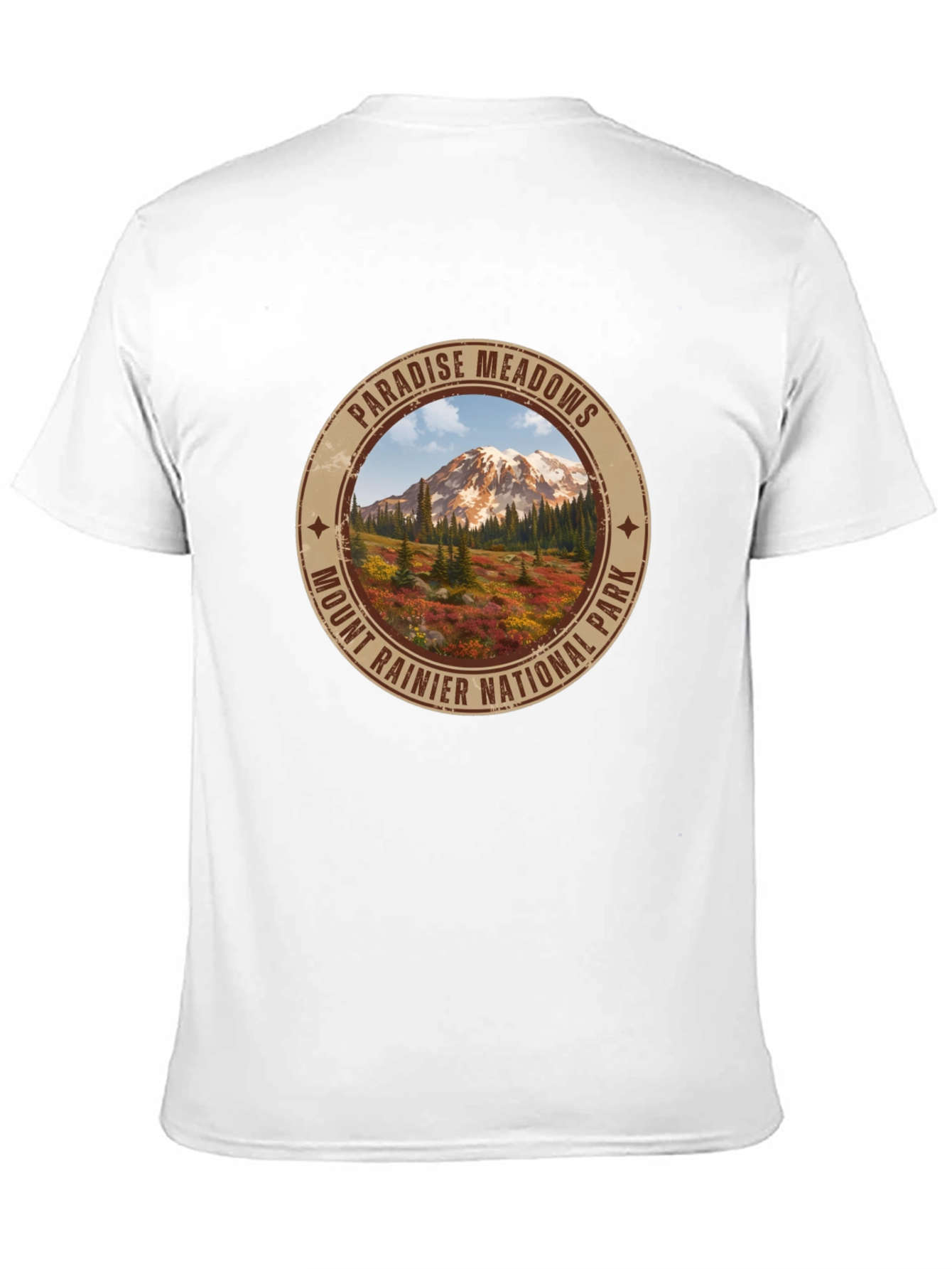 Paradise Meadows Mount Rainier T-Shirt