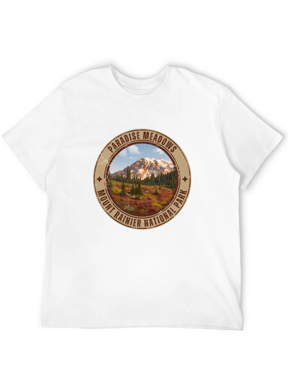 Paradise Meadows Mount Rainier T-Shirt