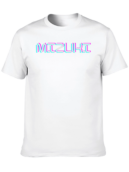 Mizuki Glitch Text Graphic Tee - Black Unisex