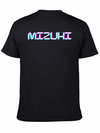 Mizuki Glitch Text Graphic Tee - Black Unisex