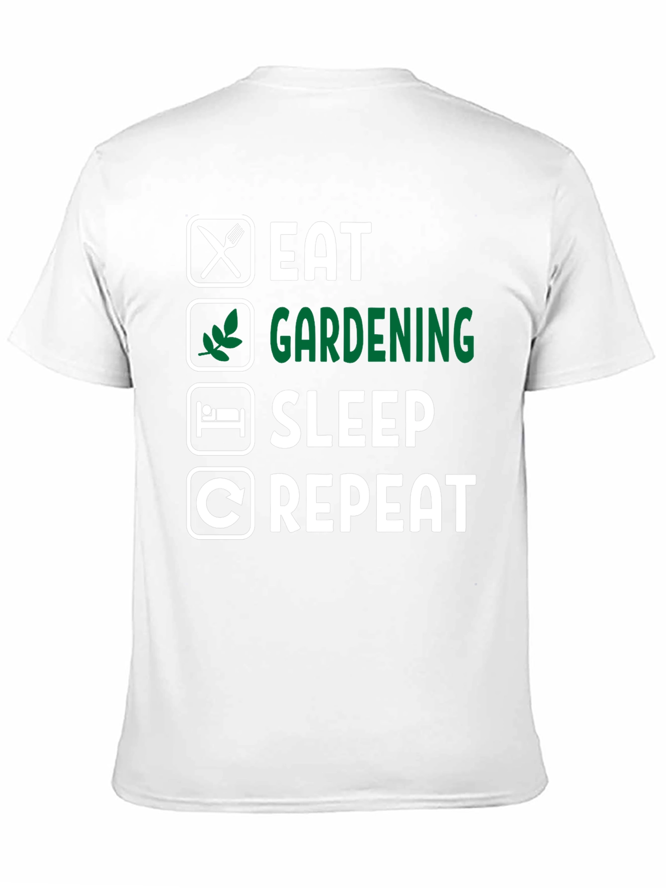 Eat Gardening Sleep Repeat Graphic Tee