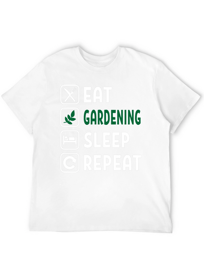 Eat Gardening Sleep Repeat Graphic Tee