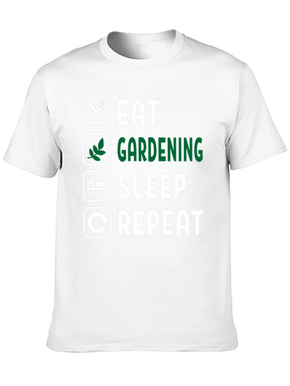 Eat Gardening Sleep Repeat Graphic Tee