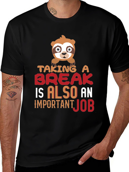 Taking a Break Sloth Graphic T-Shirt