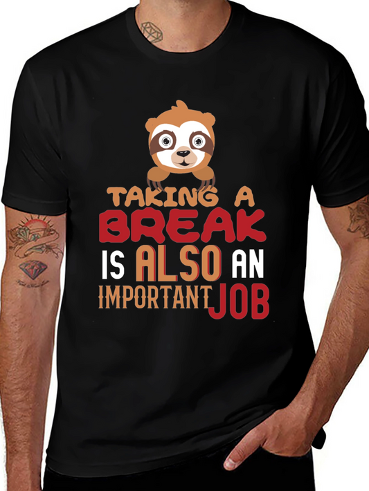 Taking a Break Sloth Graphic T-Shirt
