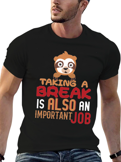 Taking a Break Sloth Graphic T-Shirt