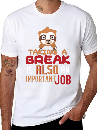 Taking a Break Sloth Graphic T-Shirt