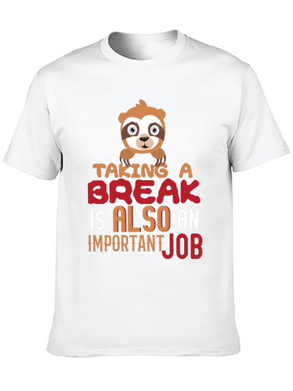 Taking a Break Sloth Graphic T-Shirt