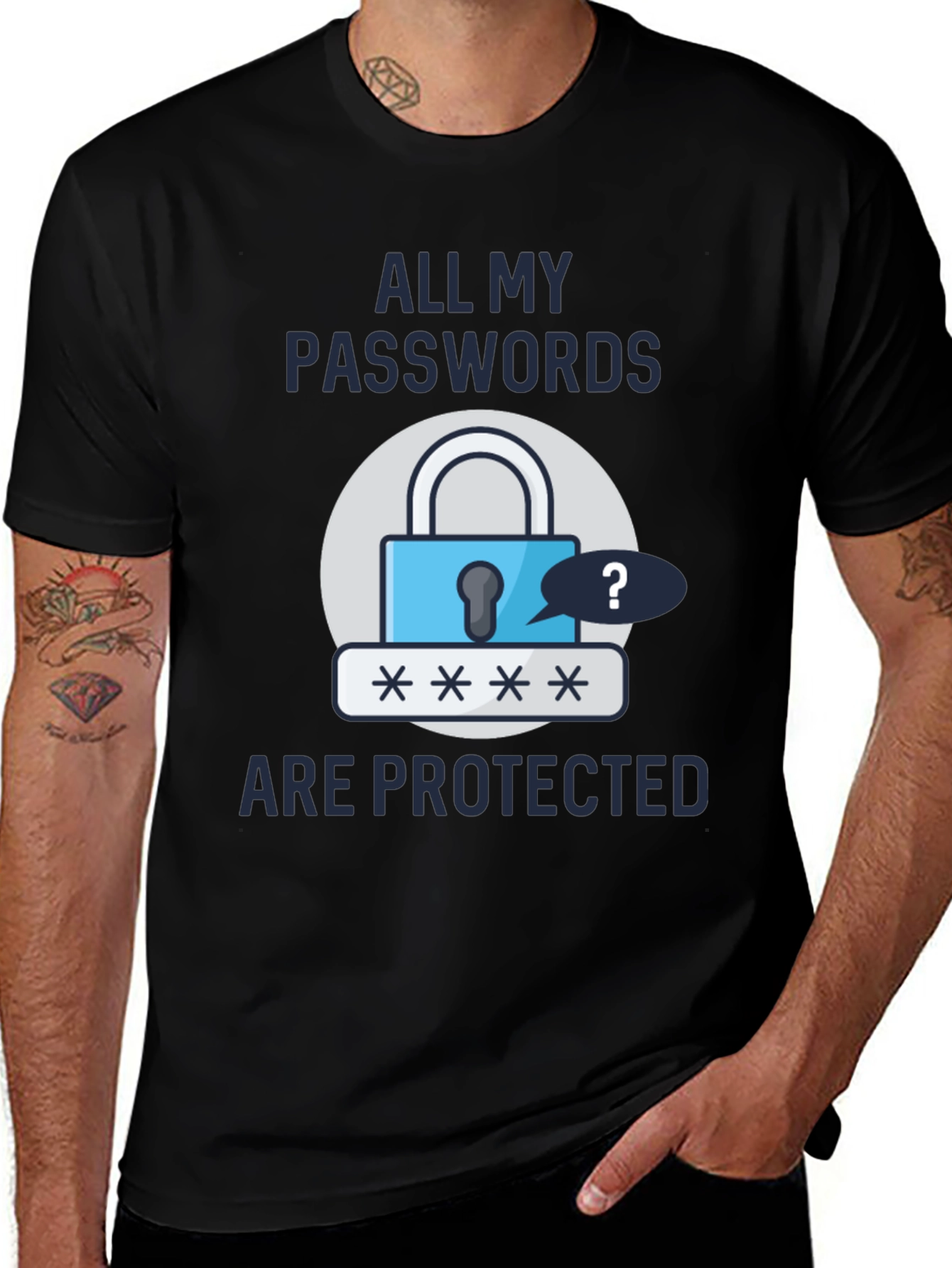 Funny Password Protected Graphic T-Shirt
