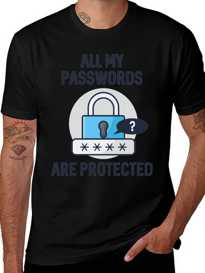 Funny Password Protected Graphic T-Shirt