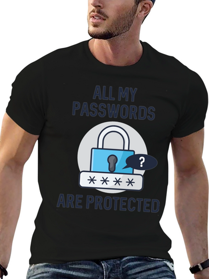 Funny Password Protected Graphic T-Shirt