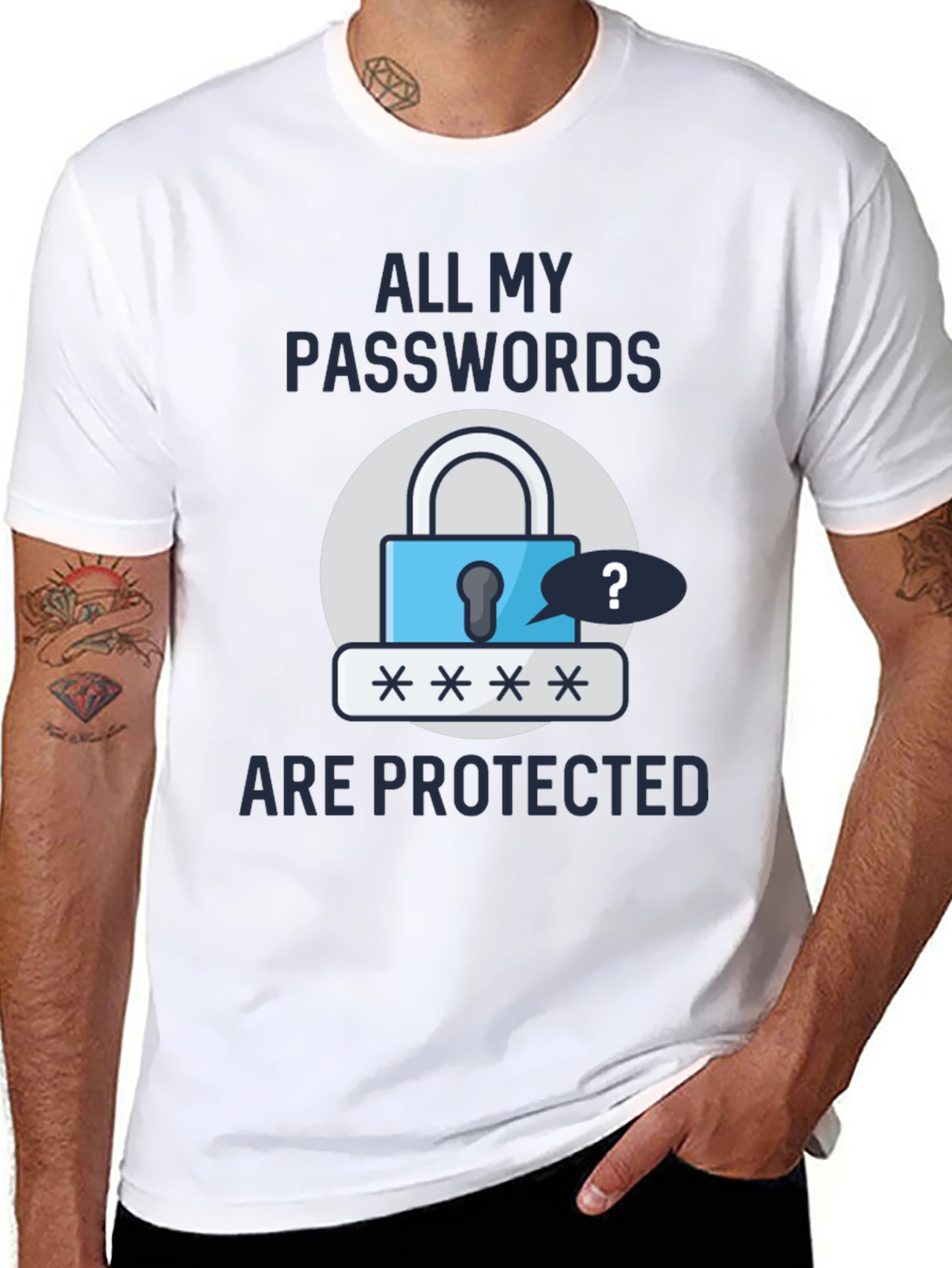 Funny Password Protected Graphic T-Shirt