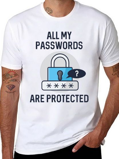 Funny Password Protected Graphic T-Shirt