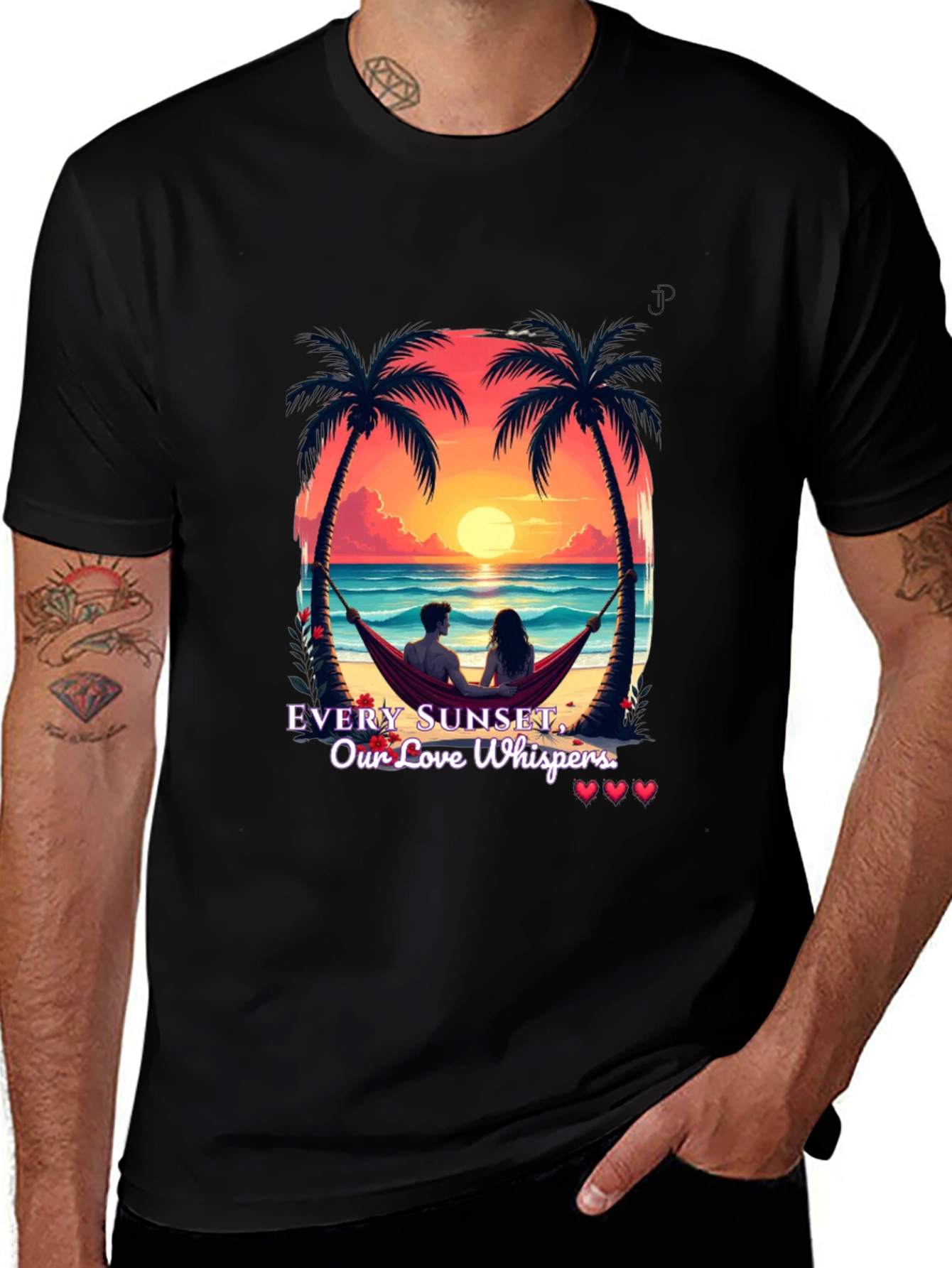 Sunset Love Whispers Graphic Tee
