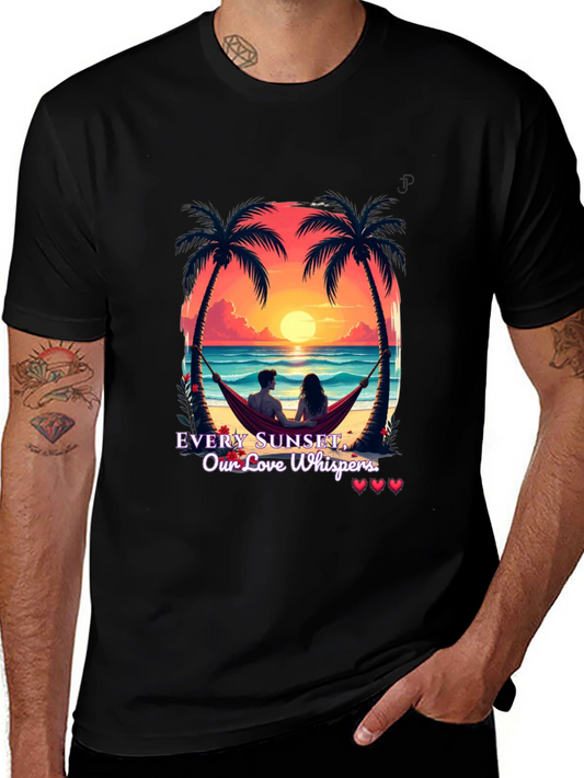 Sunset Love Whispers Graphic Tee
