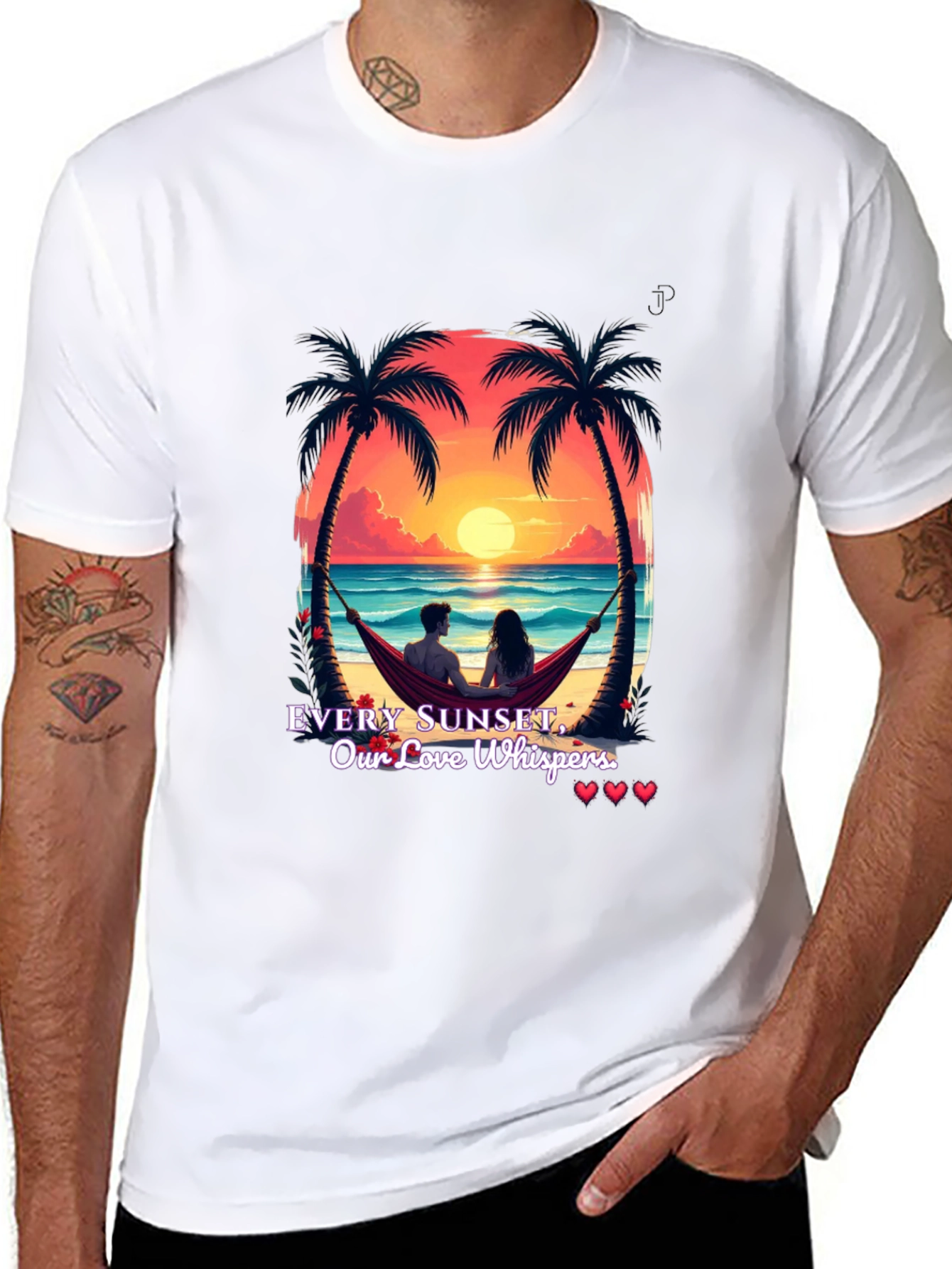Sunset Love Whispers Graphic Tee