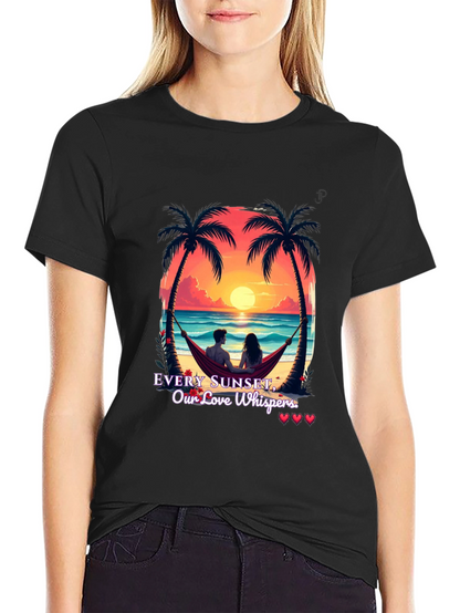 Sunset Love Whispers Graphic Tee