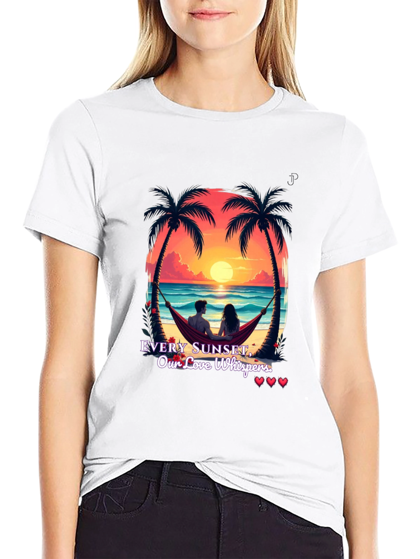 Sunset Love Whispers Graphic Tee