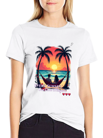 Sunset Love Whispers Graphic Tee