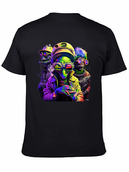 Colorful Alien Crew T-Shirt