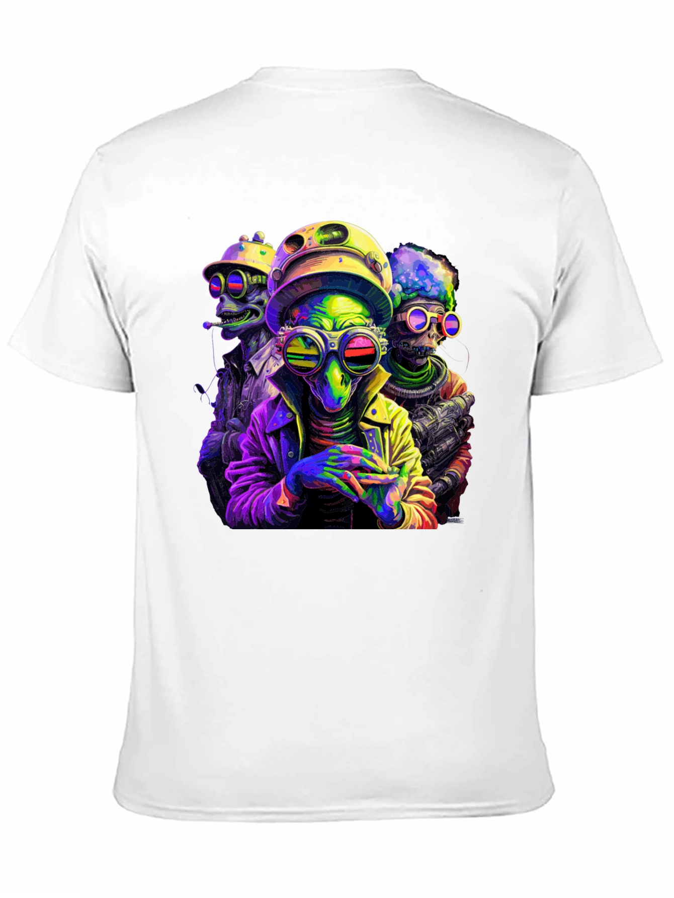 Colorful Alien Crew T-Shirt