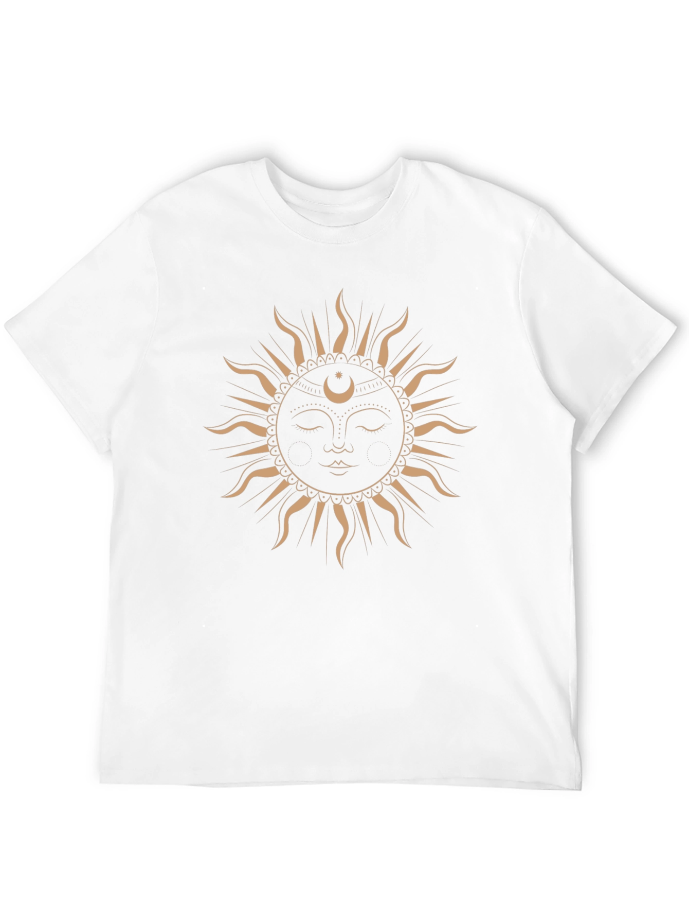 Mystic Sun Graphic Tee - Black Cotton T-Shirt