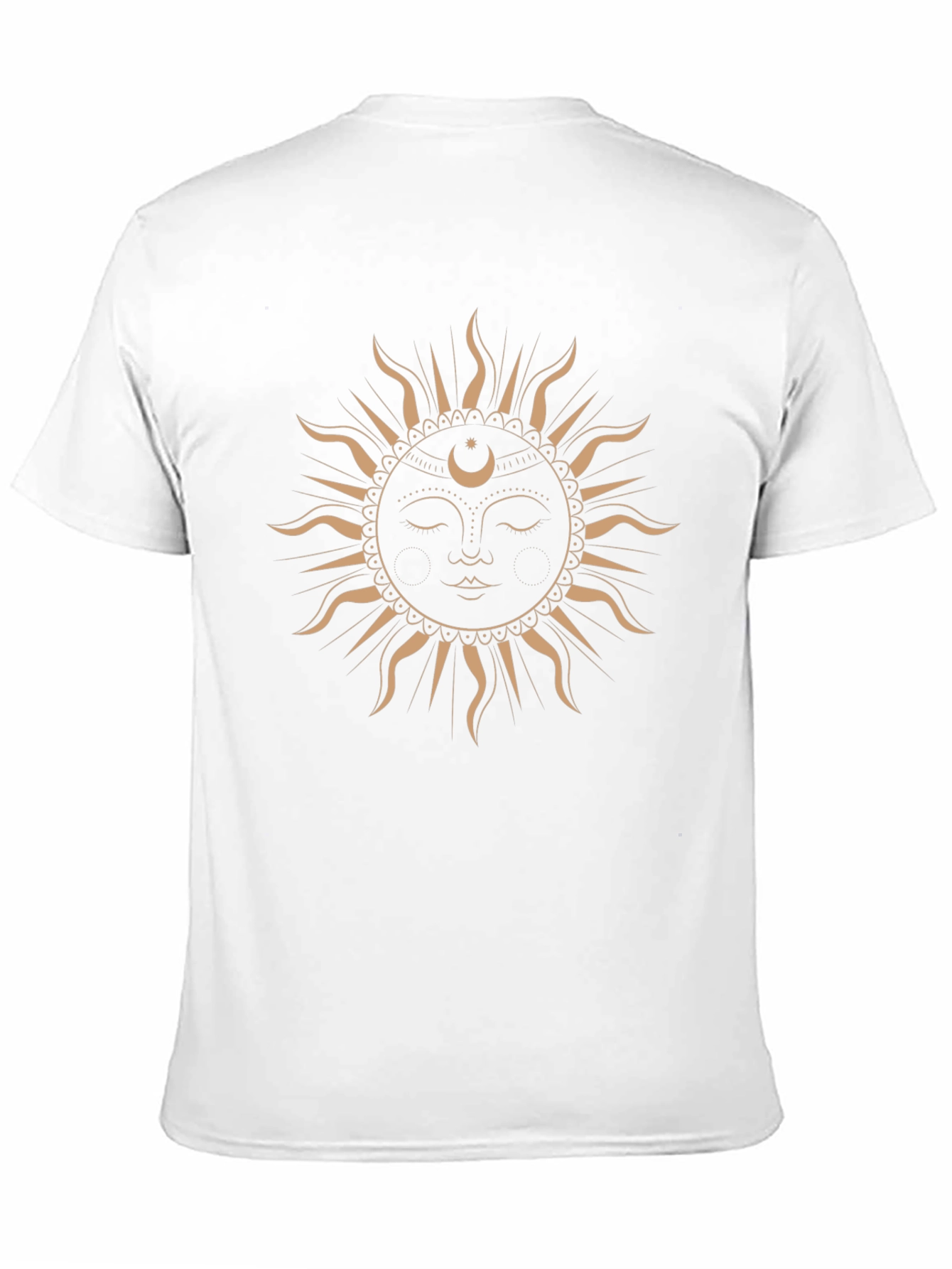 Mystic Sun Graphic Tee - Black Cotton T-Shirt