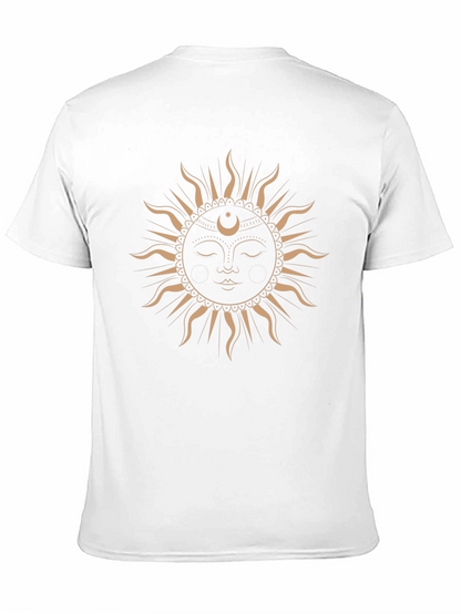Mystic Sun Graphic Tee - Black Cotton T-Shirt