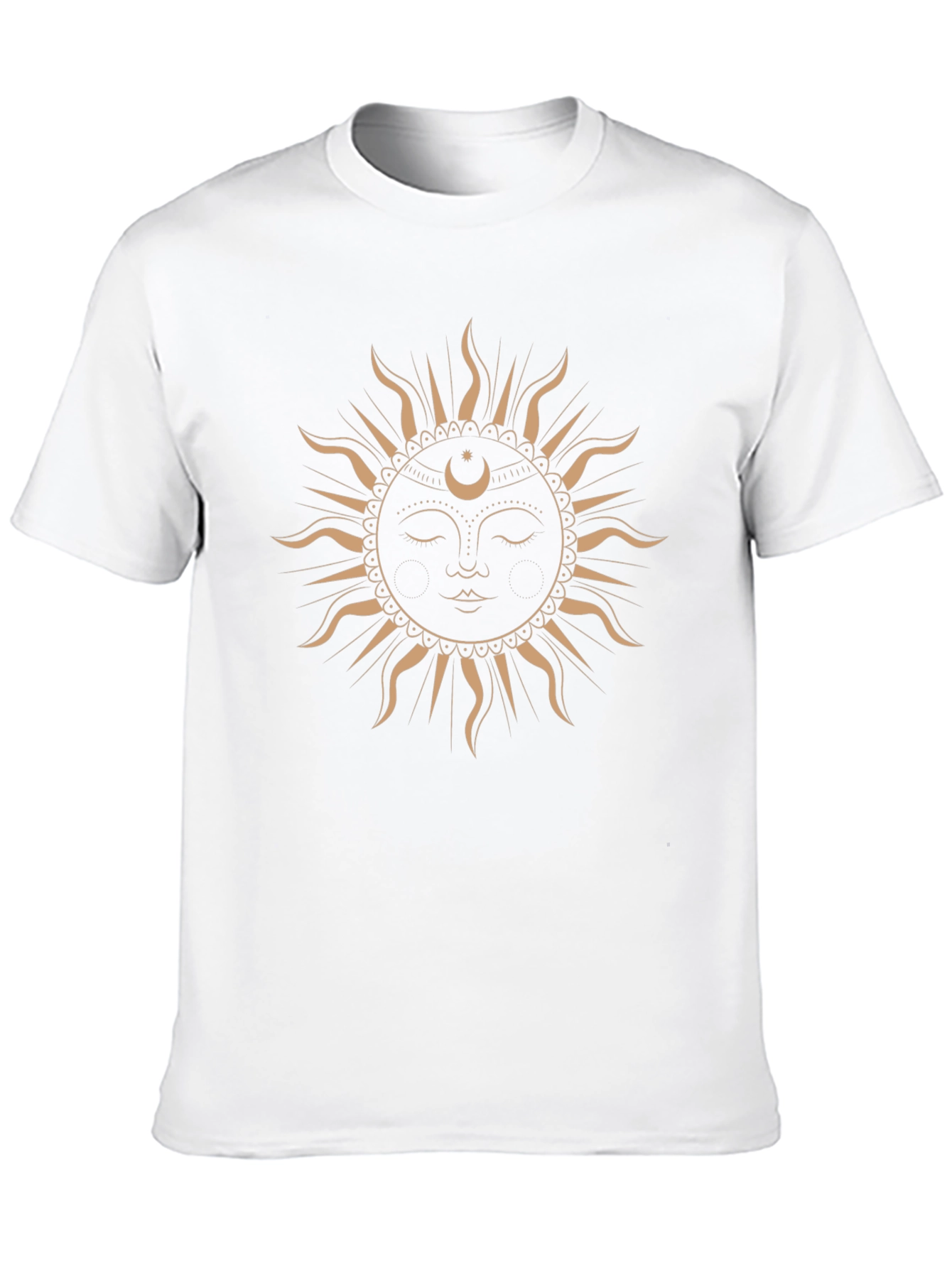 Mystic Sun Graphic Tee - Black Cotton T-Shirt