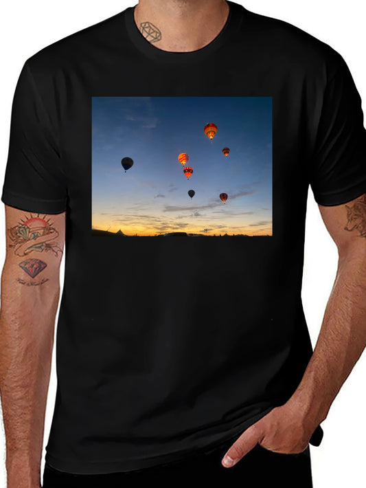 Sunset Hot Air Balloon Graphic Tee