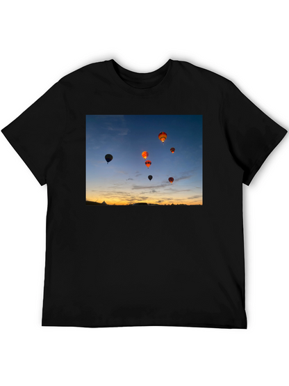 Sunset Hot Air Balloon Graphic Tee