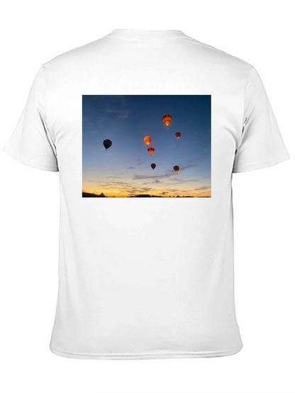 Sunset Hot Air Balloon Graphic Tee