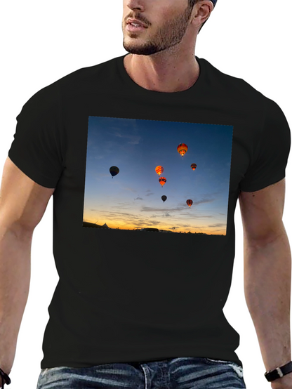 Sunset Hot Air Balloon Graphic Tee
