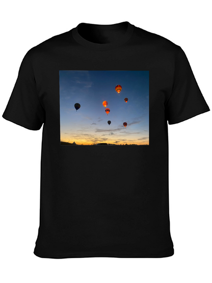 Sunset Hot Air Balloon Graphic Tee