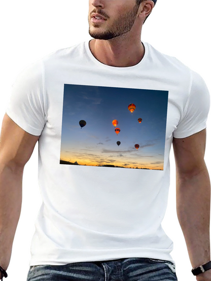 Sunset Hot Air Balloon Graphic Tee